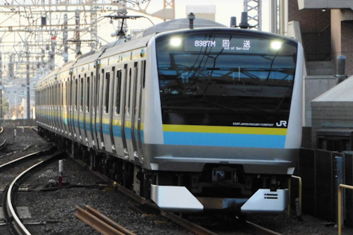 東京総合車両センターから出場した元トタT71編成6連の新マリC1編成(撮影:京急京成鐡 様)