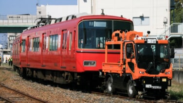 名鉄6508F・6812Fが名電築港へ(部品撤去)