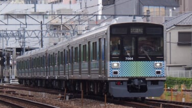 西武7104F 西武新宿駅に入線