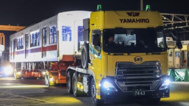 山陽5000系5000-5001-5500が大阪車輌工業へ陸送