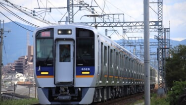 南海8328F+8724Fが試運転、本線へ回送