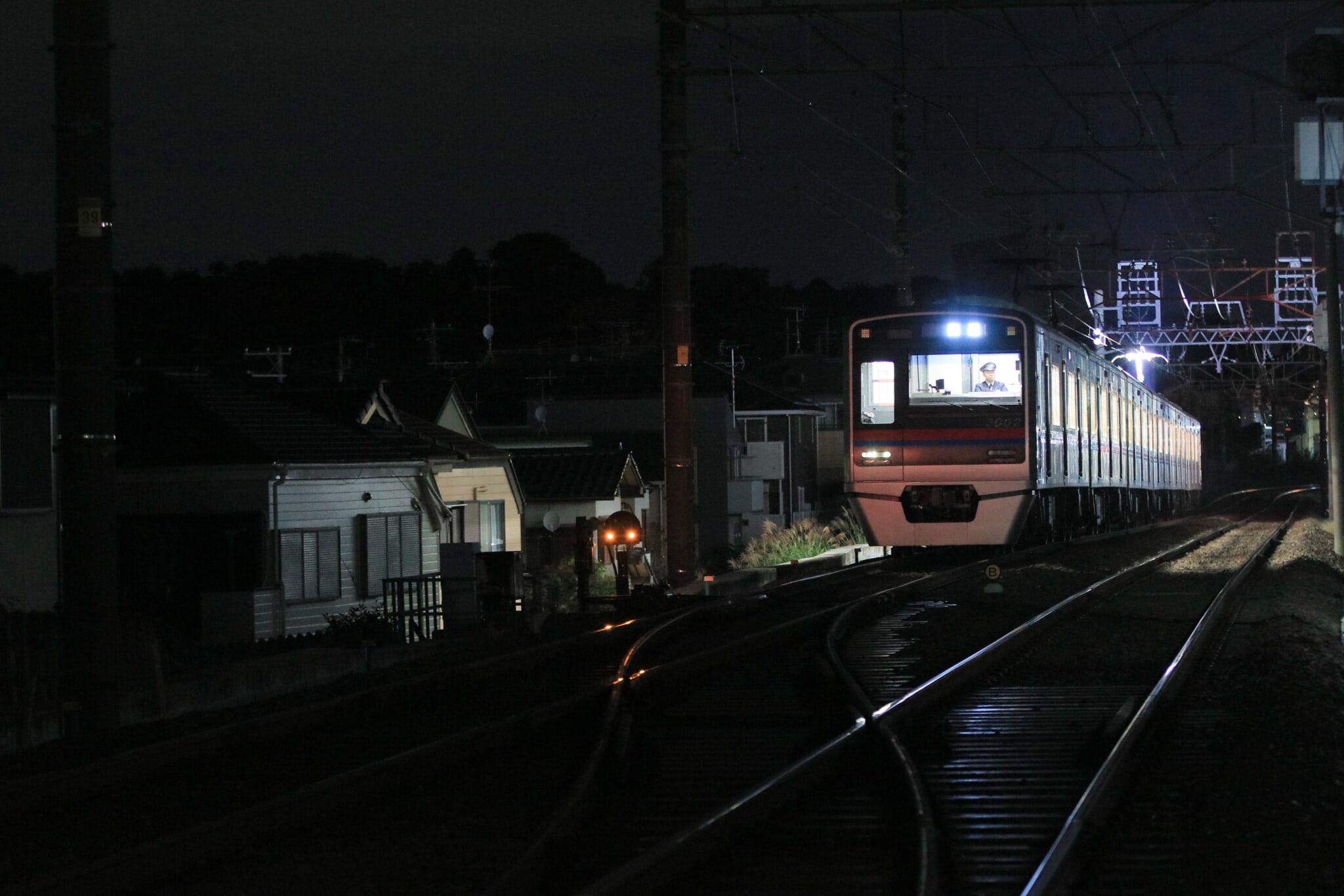 京成3002編成が松戸線に入線 – 4号車の5号車寄り